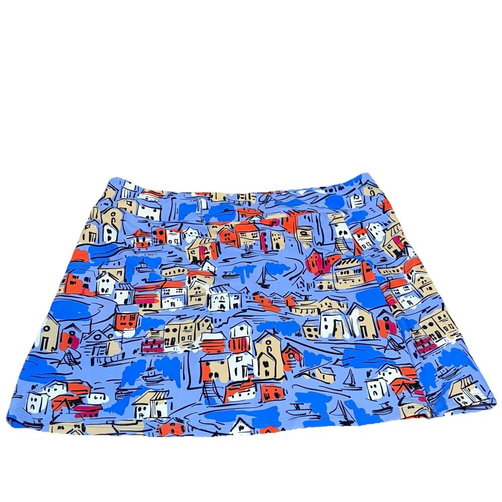 Jude Connally Skirt Skort Womens M Blue European Vacation Resort Casual Comfort